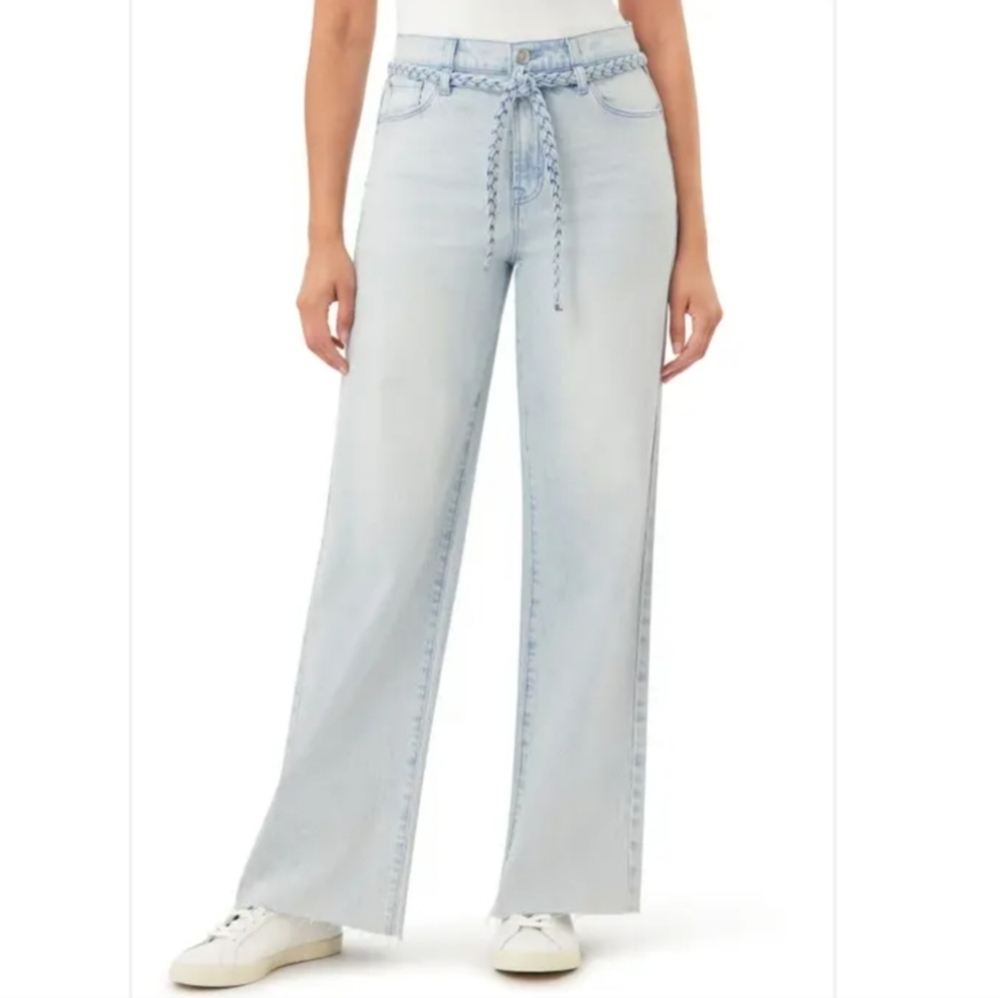 Kensie The Savannah High Rise Flare Ankle Jeans Pants